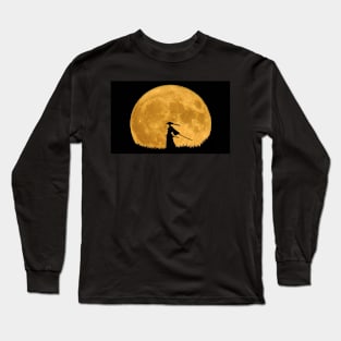 Samurai at night Long Sleeve T-Shirt